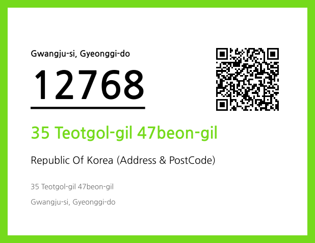 Address and Postal Code QR Code Image (CC BY 4.0)