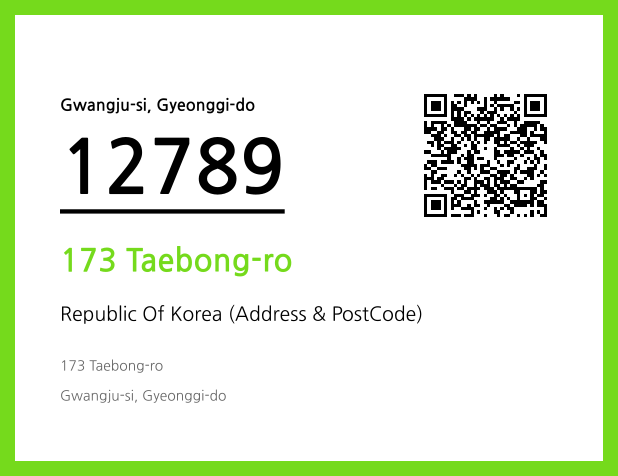 Address and Postal Code QR Code Image (CC BY 4.0)