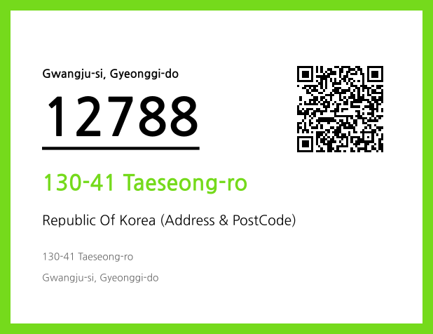 Address and Postal Code QR Code Image (CC BY 4.0)