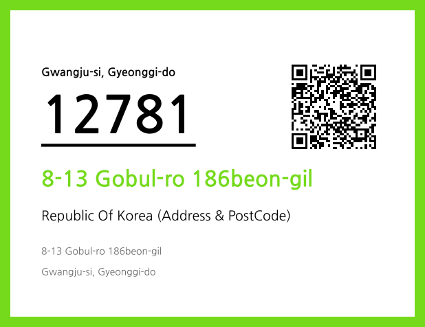 CC BY 4.0 Address and Postal Code QR Code Image (CC BY 4.0)