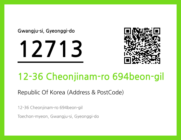 Address and Postal Code QR Code Image (CC BY 4.0)