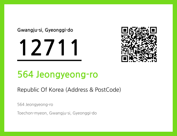Address and Postal Code QR Code Image (CC BY 4.0)