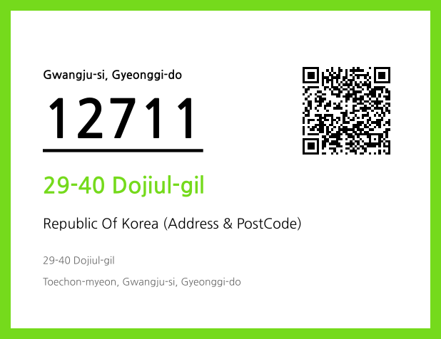 Address and Postal Code QR Code Image (CC BY 4.0)