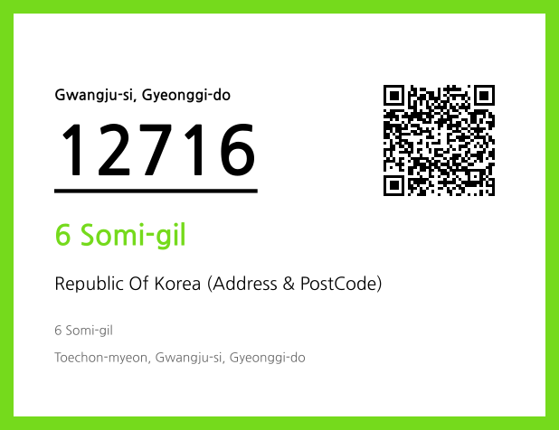 Address and Postal Code QR Code Image (CC BY 4.0)