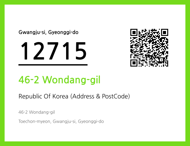 Address and Postal Code QR Code Image (CC BY 4.0)
