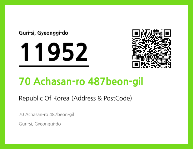 Address and Postal Code QR Code Image (CC BY 4.0)