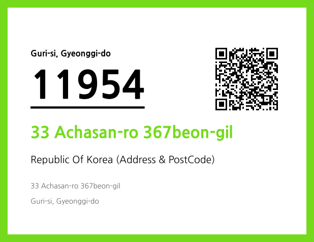 Address and Postal Code QR Code Image (CC BY 4.0)