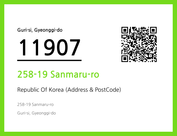 Address and Postal Code QR Code Image (CC BY 4.0)