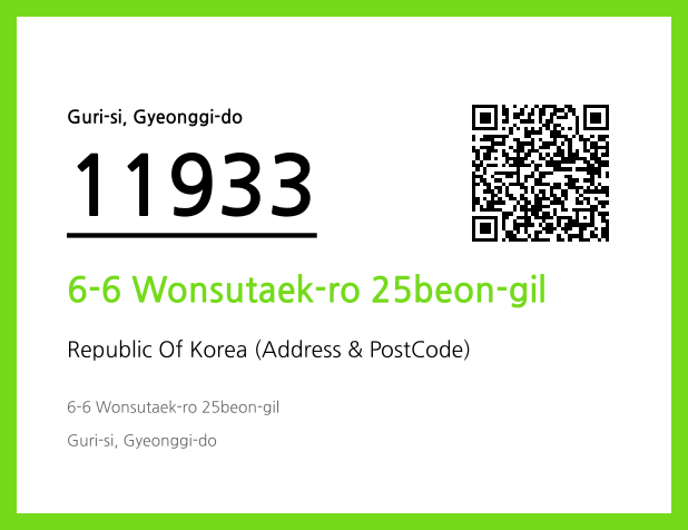 Address and Postal Code QR Code Image (CC BY 4.0)