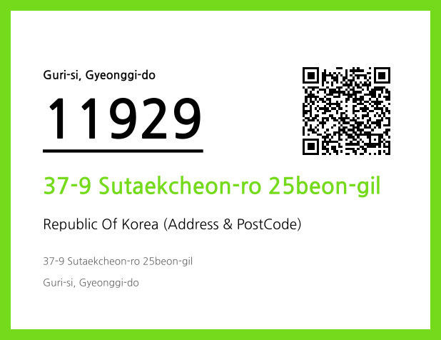 Address and Postal Code QR Code Image (CC BY 4.0)