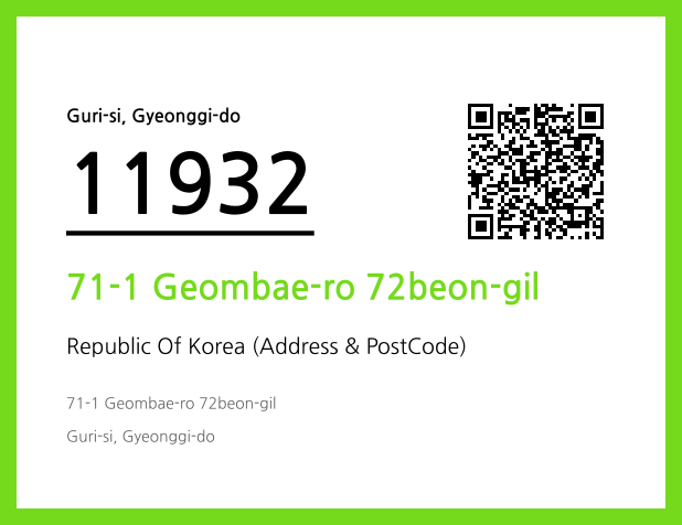 Address and Postal Code QR Code Image (CC BY 4.0)