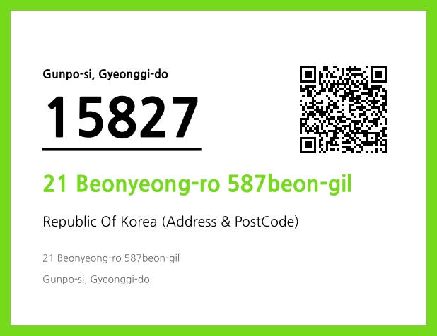 Address and Postal Code QR Code Image (CC BY 4.0)