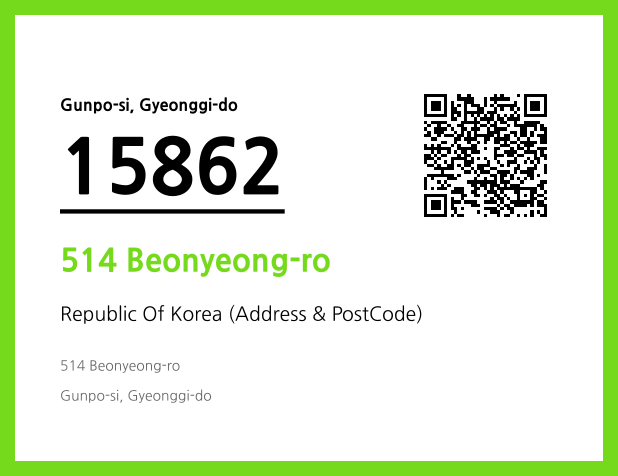 Address and Postal Code QR Code Image (CC BY 4.0)