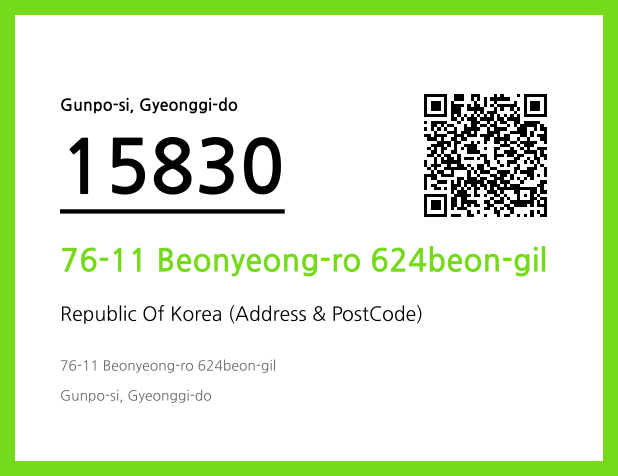 Address and Postal Code QR Code Image (CC BY 4.0)