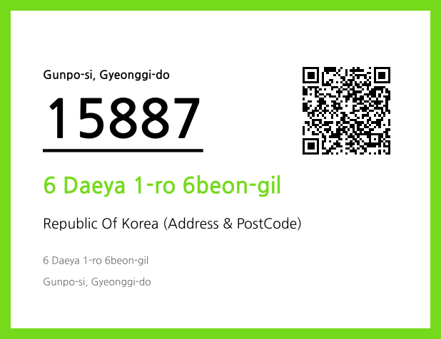 Address and Postal Code QR Code Image (CC BY 4.0)