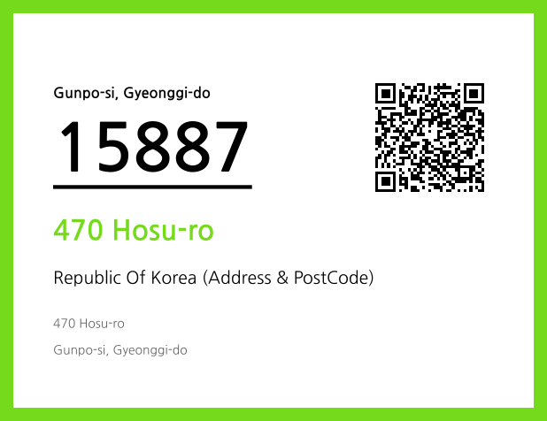 Address and Postal Code QR Code Image (CC BY 4.0)
