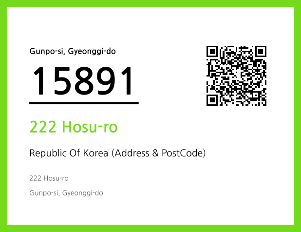 Address and Postal Code QR Code Image (CC BY 4.0)