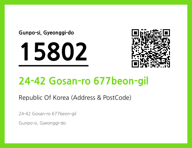 Address and Postal Code QR Code Image (CC BY 4.0)
