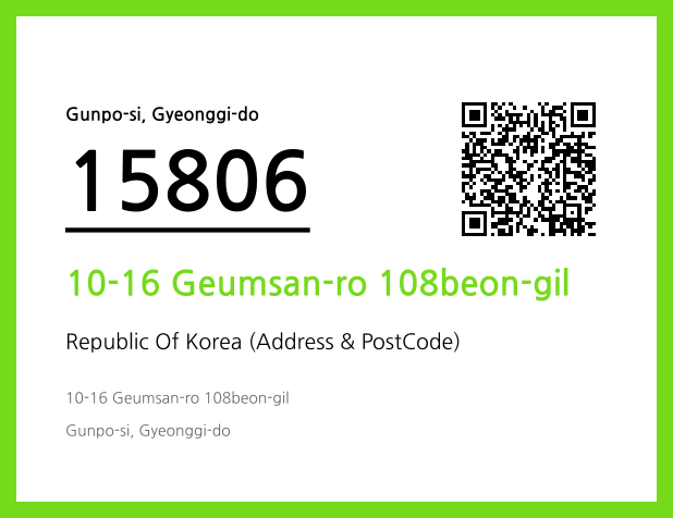 Address and Postal Code QR Code Image (CC BY 4.0)