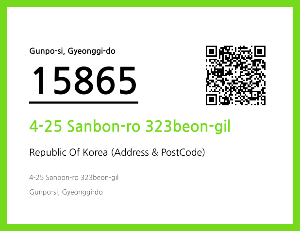 CC BY 4.0 Address and Postal Code QR Code Image (CC BY 4.0)