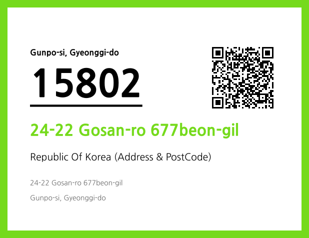 Address and Postal Code QR Code Image (CC BY 4.0)