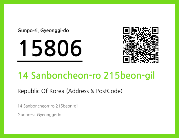 Address and Postal Code QR Code Image (CC BY 4.0)
