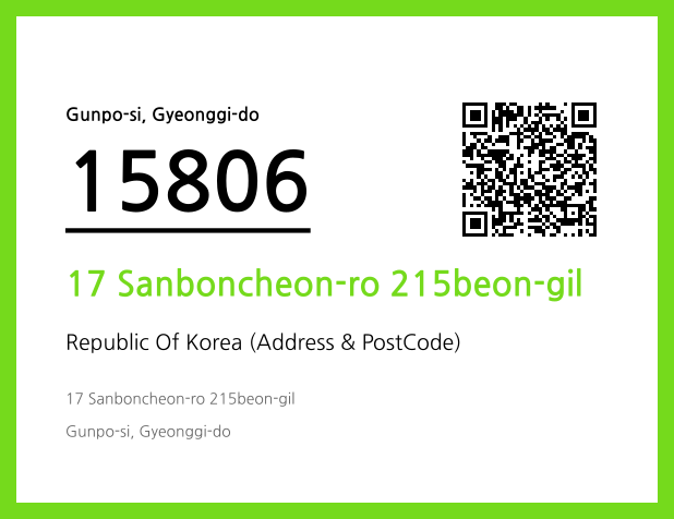 Address and Postal Code QR Code Image (CC BY 4.0)