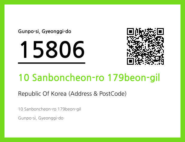 Address and Postal Code QR Code Image (CC BY 4.0)