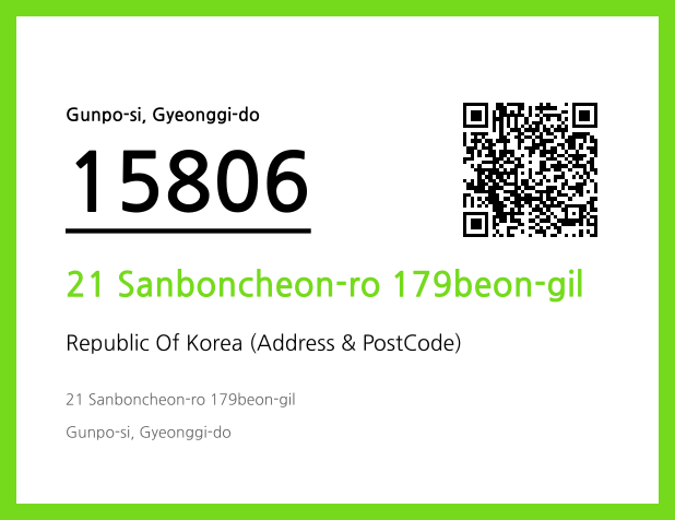 Address and Postal Code QR Code Image (CC BY 4.0)