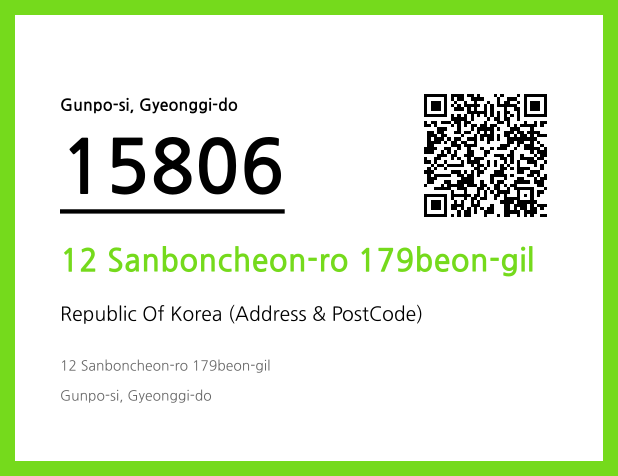 Address and Postal Code QR Code Image (CC BY 4.0)