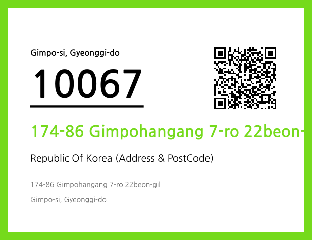 Address and Postal Code QR Code Image (CC BY 4.0)