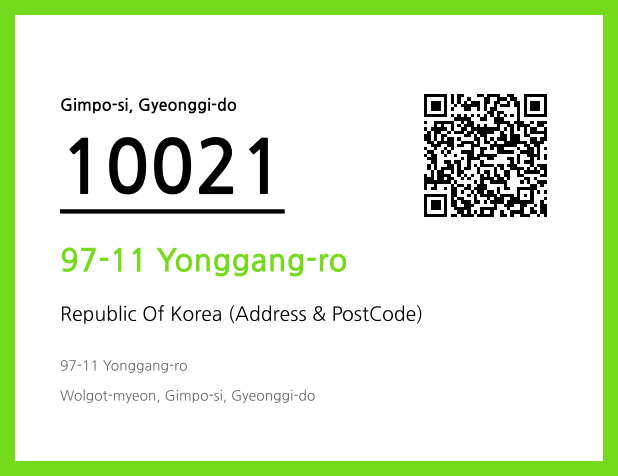 Address and Postal Code QR Code Image (CC BY 4.0)