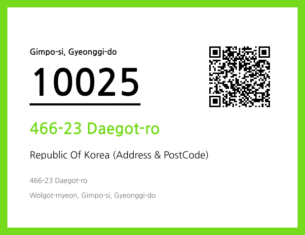 Address and Postal Code QR Code Image (CC BY 4.0)