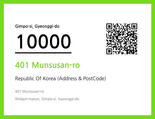 Address and Postal Code QR Code Image (CC BY 4.0)