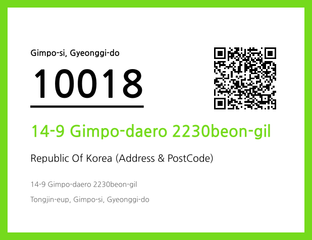 Address and Postal Code QR Code Image (CC BY 4.0)