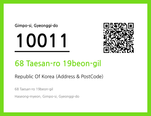 Address and Postal Code QR Code Image (CC BY 4.0)