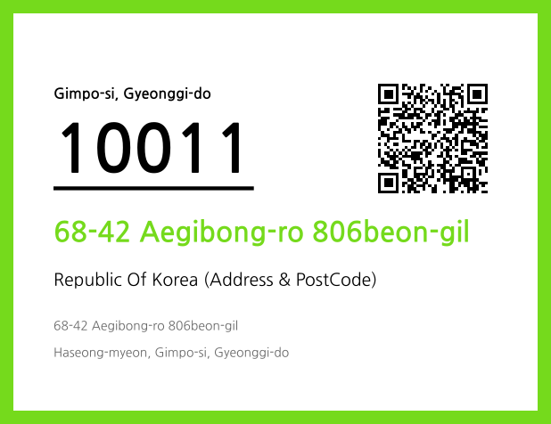 Address and Postal Code QR Code Image (CC BY 4.0)
