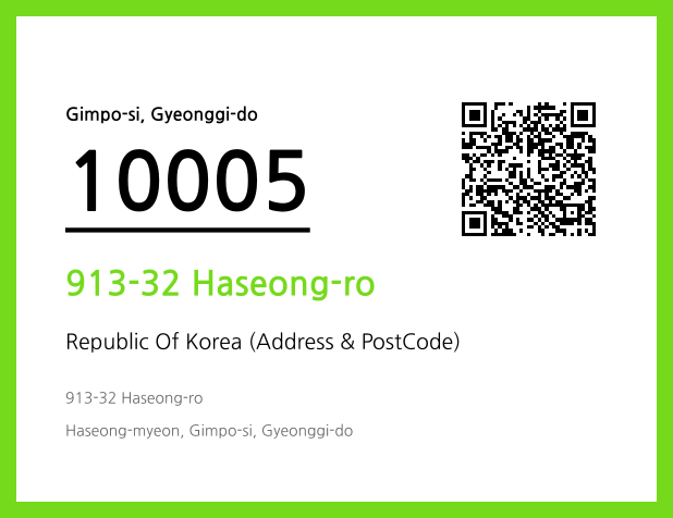 Address and Postal Code QR Code Image (CC BY 4.0)