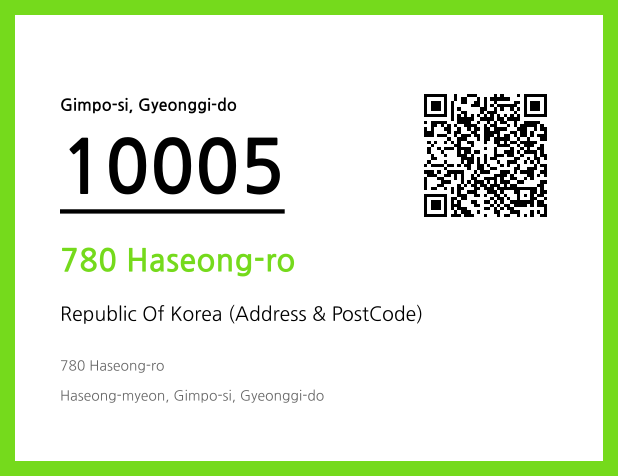 Address and Postal Code QR Code Image (CC BY 4.0)