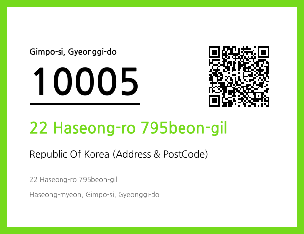 Address and Postal Code QR Code Image (CC BY 4.0)