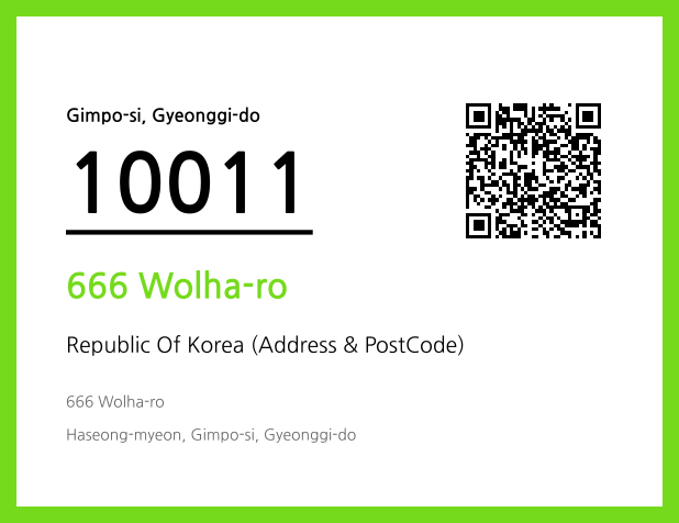 CC BY 4.0 Address and Postal Code QR Code Image (CC BY 4.0)