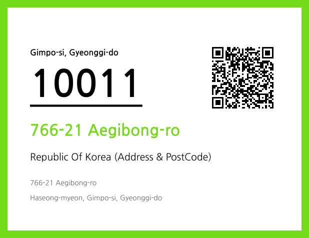 Address and Postal Code QR Code Image (CC BY 4.0)