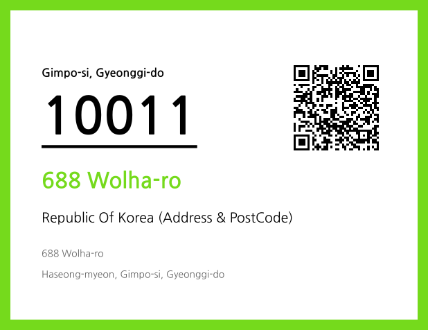 Address and Postal Code QR Code Image (CC BY 4.0)