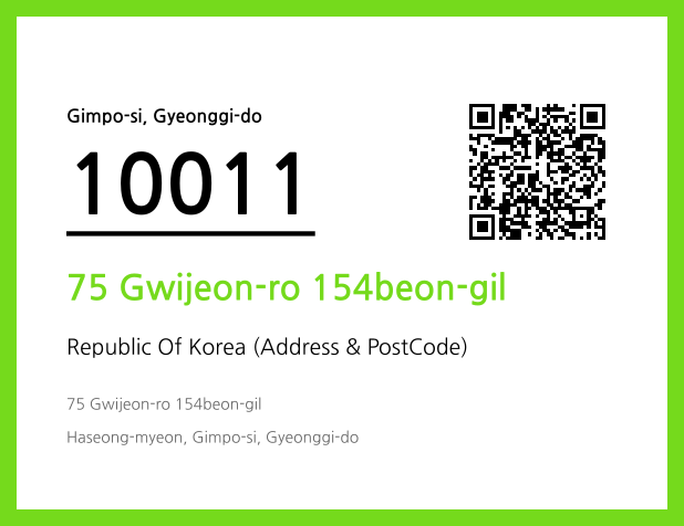 Address and Postal Code QR Code Image (CC BY 4.0)