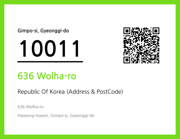 Address and Postal Code QR Code Image (CC BY 4.0)