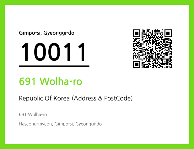 Address and Postal Code QR Code Image (CC BY 4.0)