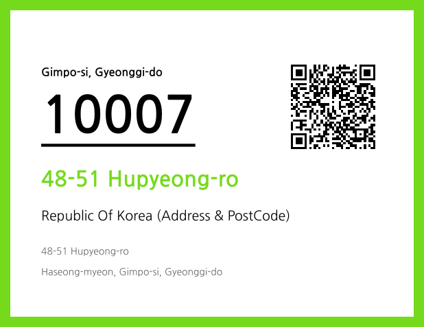 Address and Postal Code QR Code Image (CC BY 4.0)
