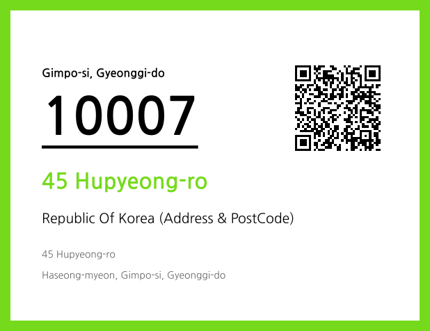 Address and Postal Code QR Code Image (CC BY 4.0)