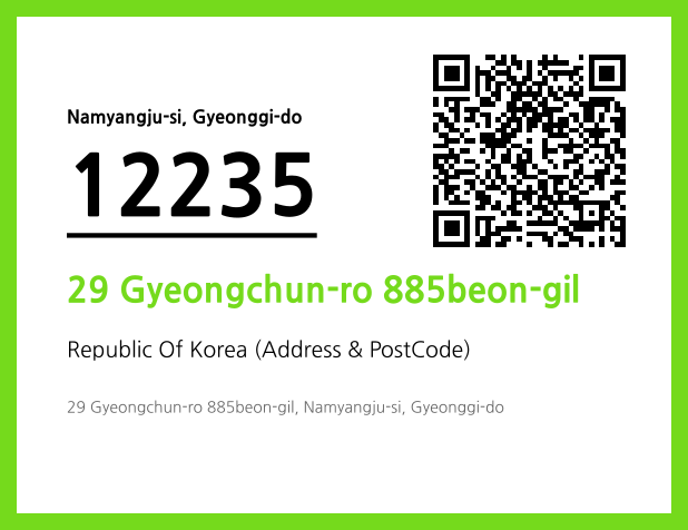 Address and Postal Code QR Code Image (CC BY 4.0)