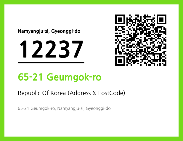 Address and Postal Code QR Code Image (CC BY 4.0)